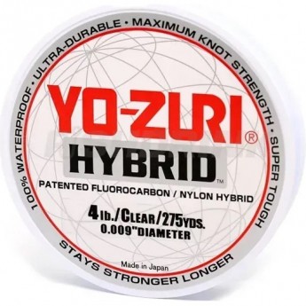 Леска монофильная YO-ZURI HYBRID 0,235мм 252м (clear)