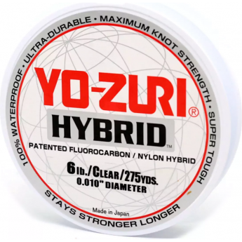 Леска монофильная YO-ZURI HYBRID 0,263мм 252м (clear)