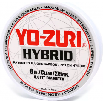 Леска монофильная YO-ZURI HYBRID 0,283мм 252м (clear)