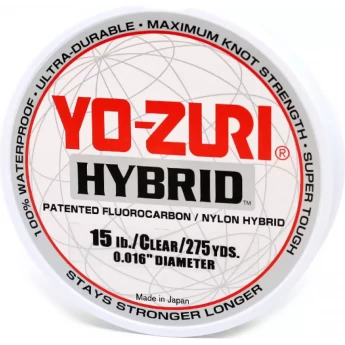 Леска монофильная YO-ZURI HYBRID 0,405мм 252м (clear)