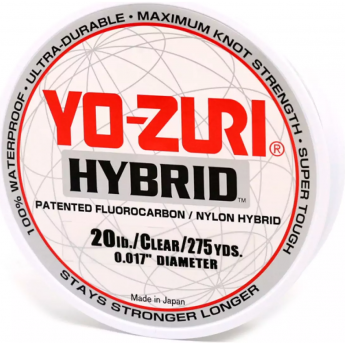 Леска монофильная YO-ZURI HYBRID 0,438мм 252м (clear)