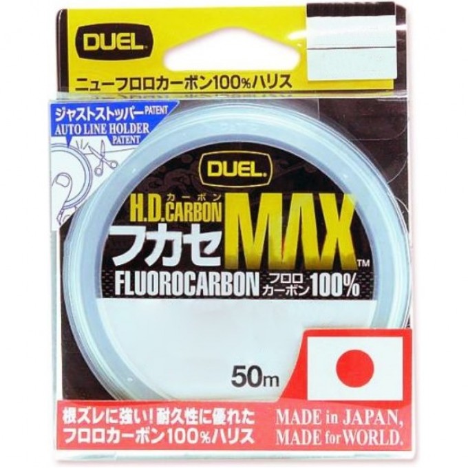 Леска YO-ZURI DUEL HARDCORE POWERLEADER FC 50м 12lb 0.285мм 6кг H3338 Леска YO-ZURI DUEL HARDCORE POWERLEADER FC 50м 12lb 0.285мм 6кг H3338