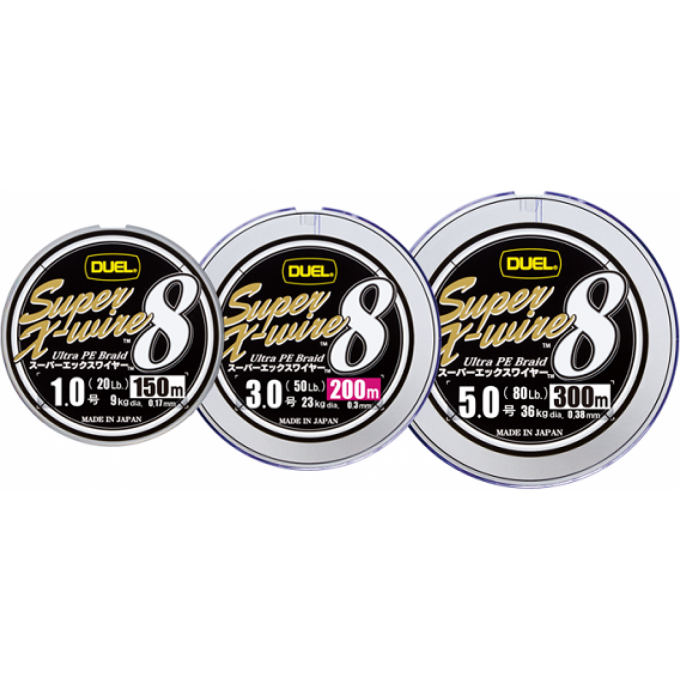 Плетеный шнур YO-ZURI DUEL PE SUPER X-WIRE 8 200m #0.8 5COLOR-YELLOW MARKING 7.0Kg (0.15mm) H3607N-5CR Плетеный шнур YO-ZURI DUEL PE SUPER X-WIRE 8 200m #0.8 5COLOR-YELLOW MARKING 7.0Kg (0.15mm) H3607N-5CR