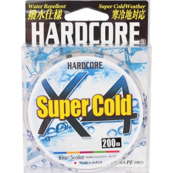 Шнур YO-ZURI PE HARDCORE X4 DUEL SUPER COLD PE 1.5 10.0кг 200м 5 COLOR Шнур YO-ZURI PE HARDCORE X4 DUEL SUPER COLD PE 1.5 10.0кг 200м 5 COLOR