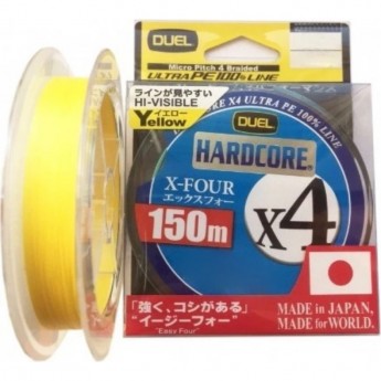Шнур YO-ZURI PE HARDCORE X4 PRO DUEL 1.0/0.17мм 8.0кг 150м Шнур YO-ZURI PE HARDCORE X4 PRO DUEL 1.0/0.17мм 8.0кг 150м