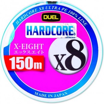 Шнур YO-ZURI PE HARDCORE X8 DUEL 1.2/0.191мм 12.0кг 150м WHITE